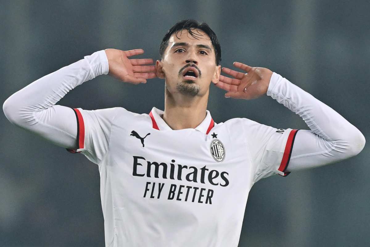 Reijnders che esulta dopo un gol